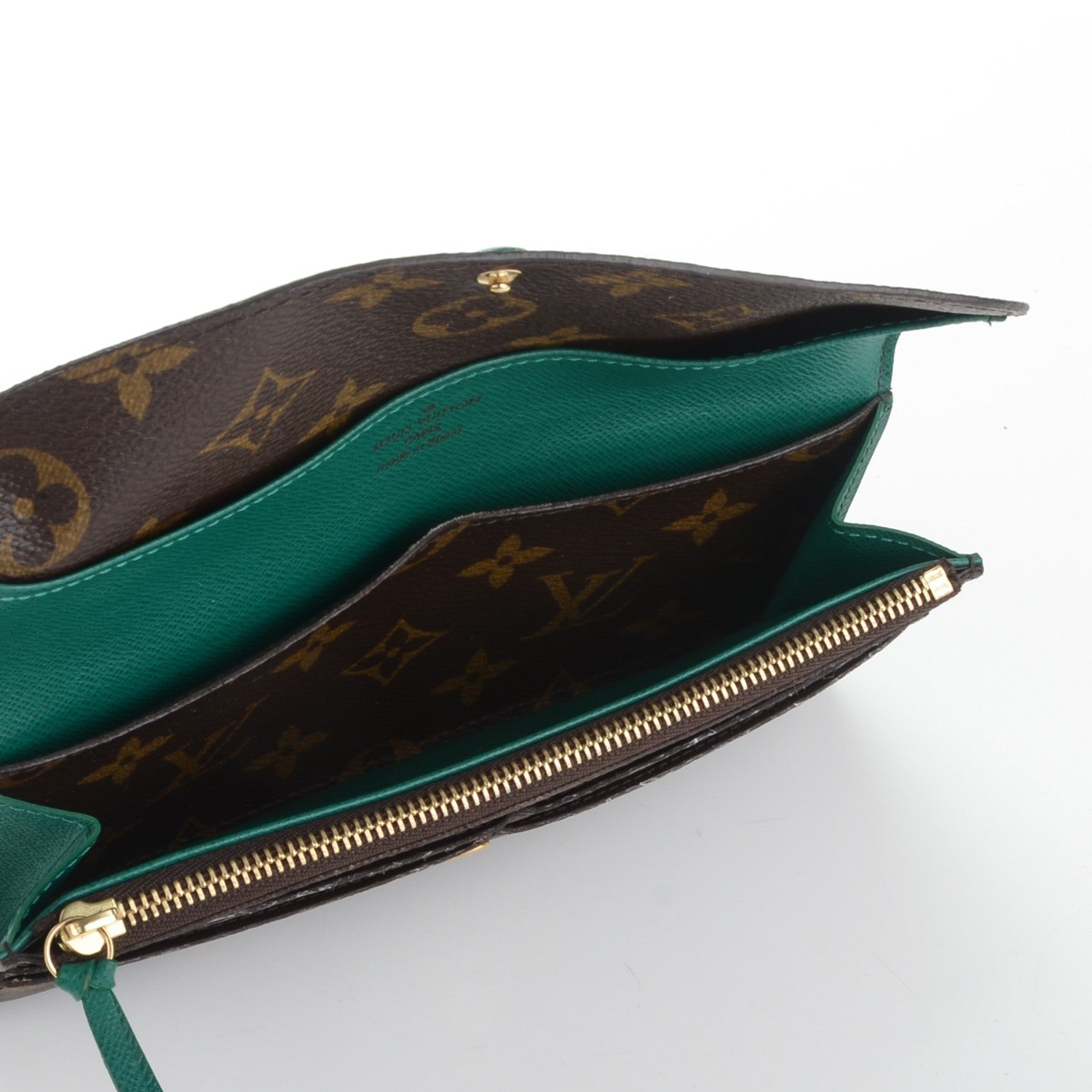 Louis Vuitton Monogram Emilie Wallet Vert 6 of 8