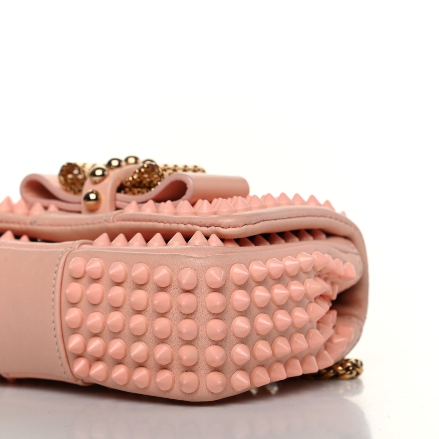 Calfskin Spiked Sweety Charity Crossbody Bag Jupon Pink