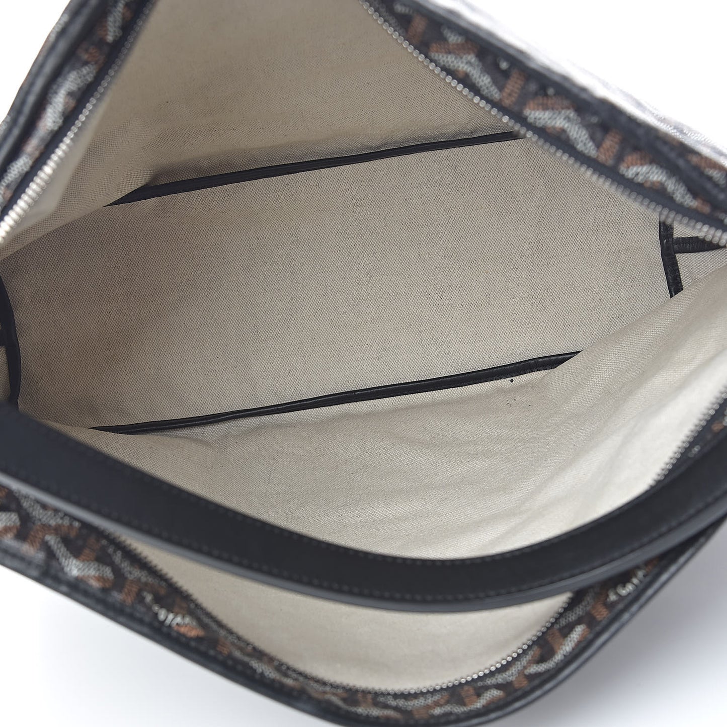 Goyardine Fidji Zip Hobo Black