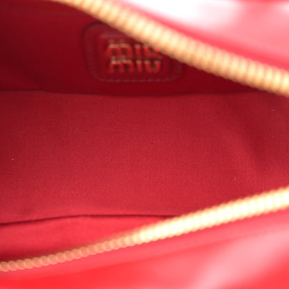 Miu Miu Nappa Matelasse Regular Arcadie Top Handle Bag Rosso 5 of 10