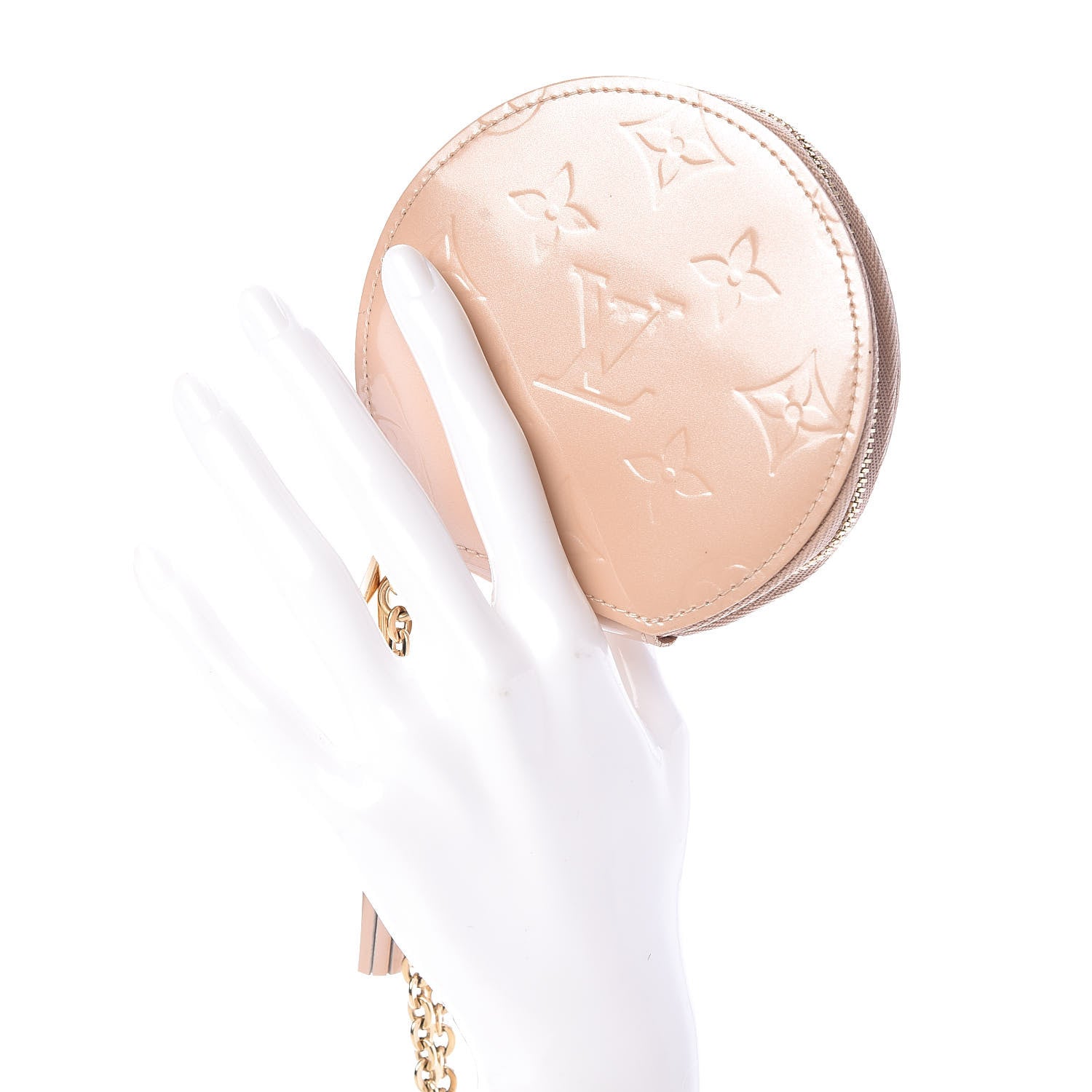 Louis Vuitton Vernis Chapeau Coin Purse Rose Florentin 2 of 6