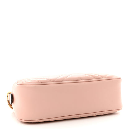 Gucci Calfskin Matelasse Small GG Marmont Chain Shoulder Bag Perfect Pink 4 of 14