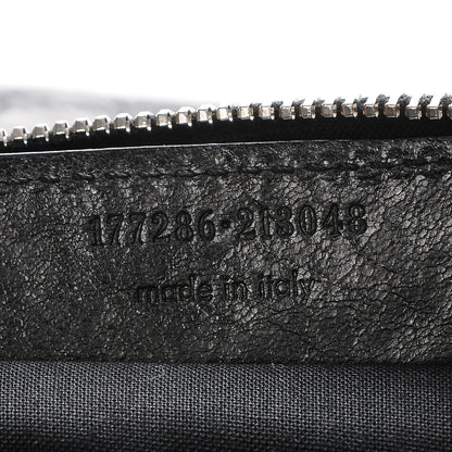 Balenciaga Chevre Giant 21 Silver Hardware Flat Handle Clutch Black 7 of 7