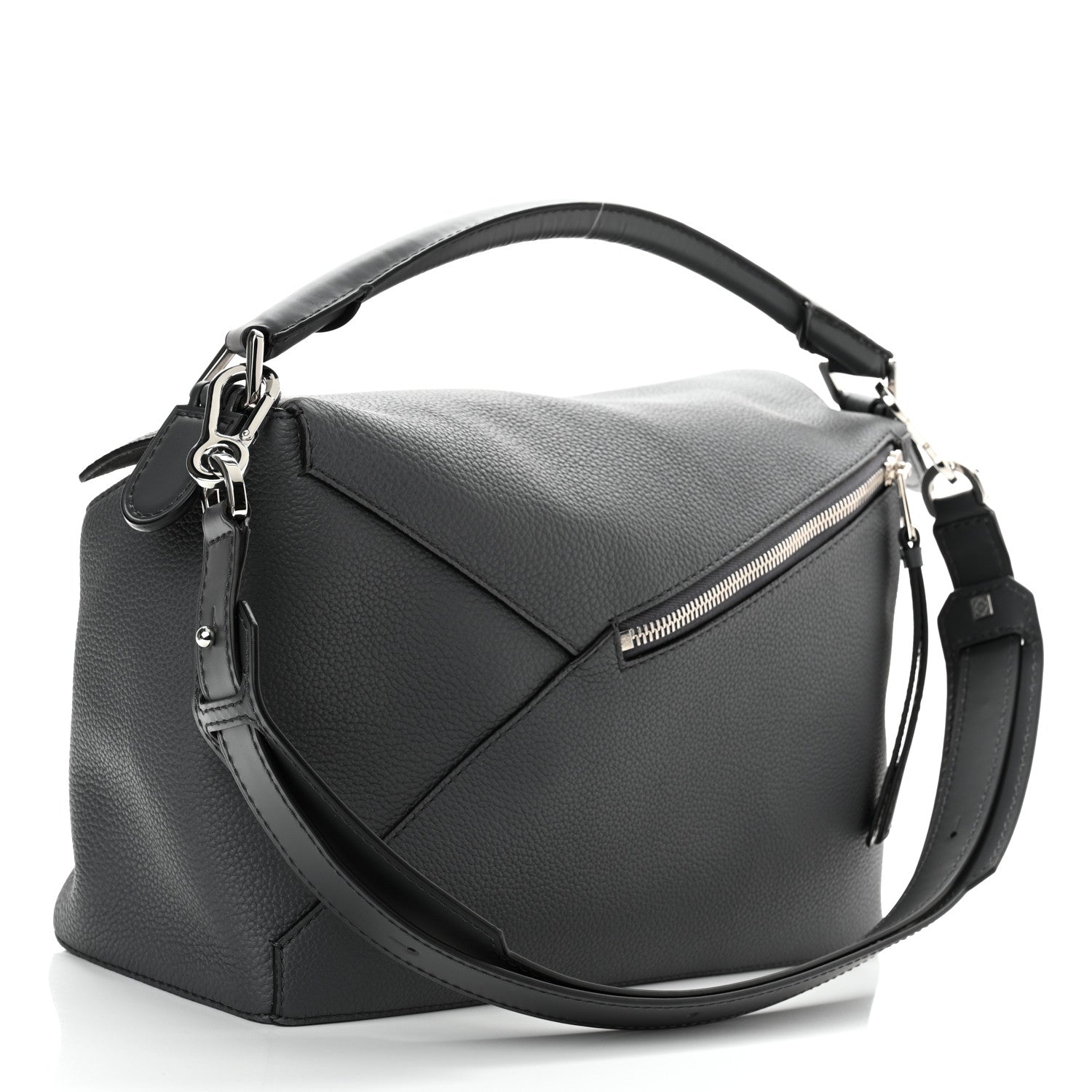 Loewe Calfskin Large Puzzle Bag Anthracite 3 of 9
