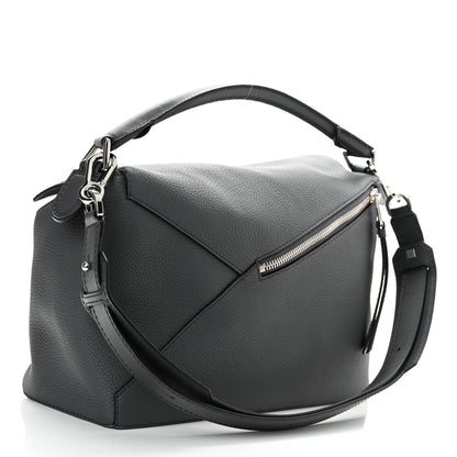 Loewe Calfskin Large Puzzle Bag Anthracite 3 of 9