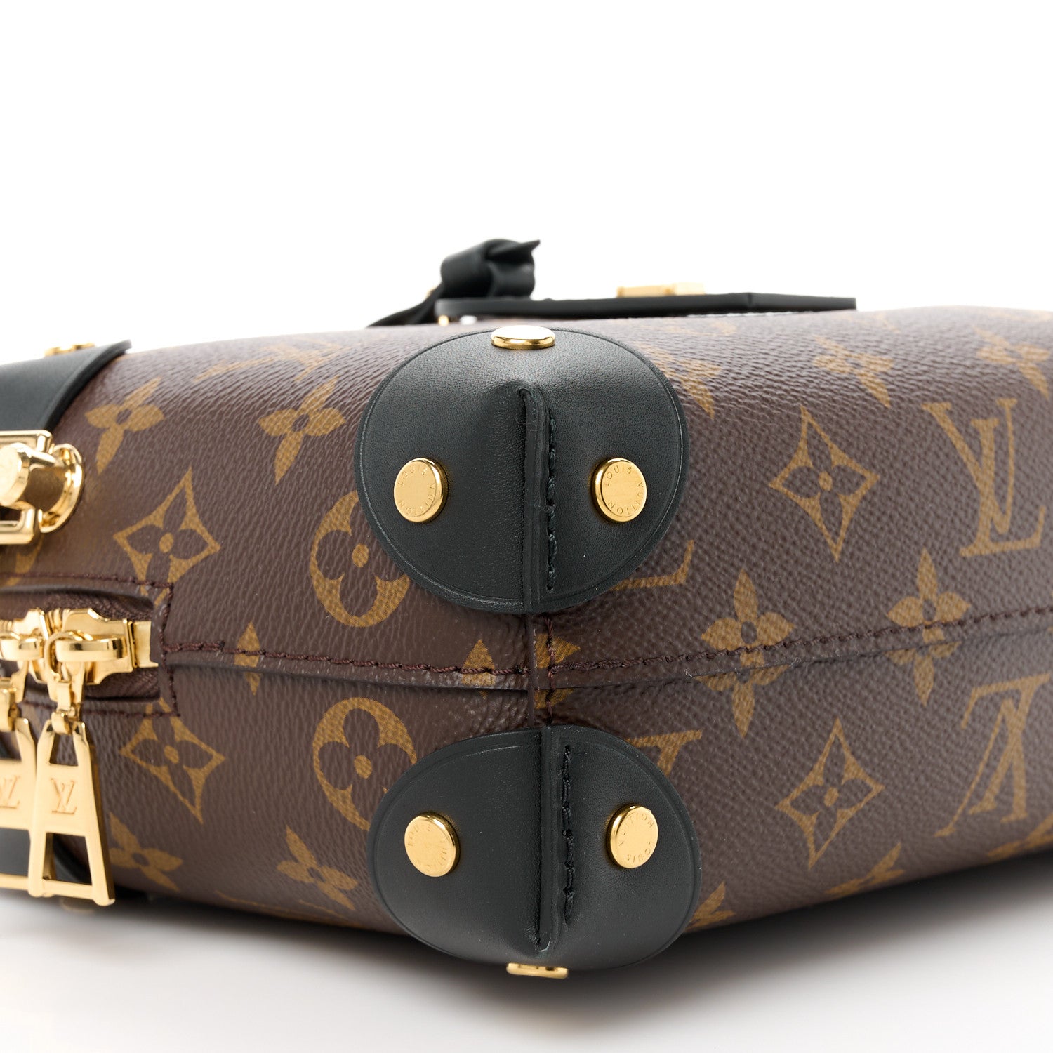 Louis Vuitton LOUIS VUITTON Monogram Petite Malle Souple Black 9 of 10