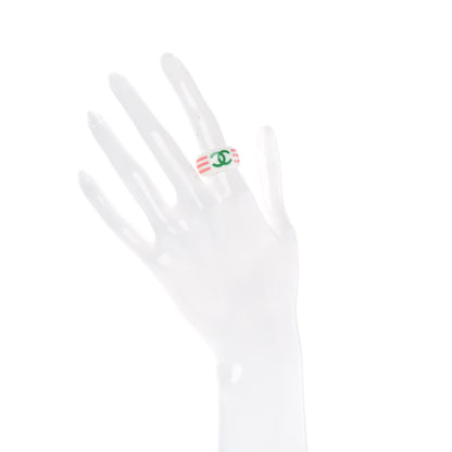 Chanel Resin CC Ring 6.5 White 2 of 5