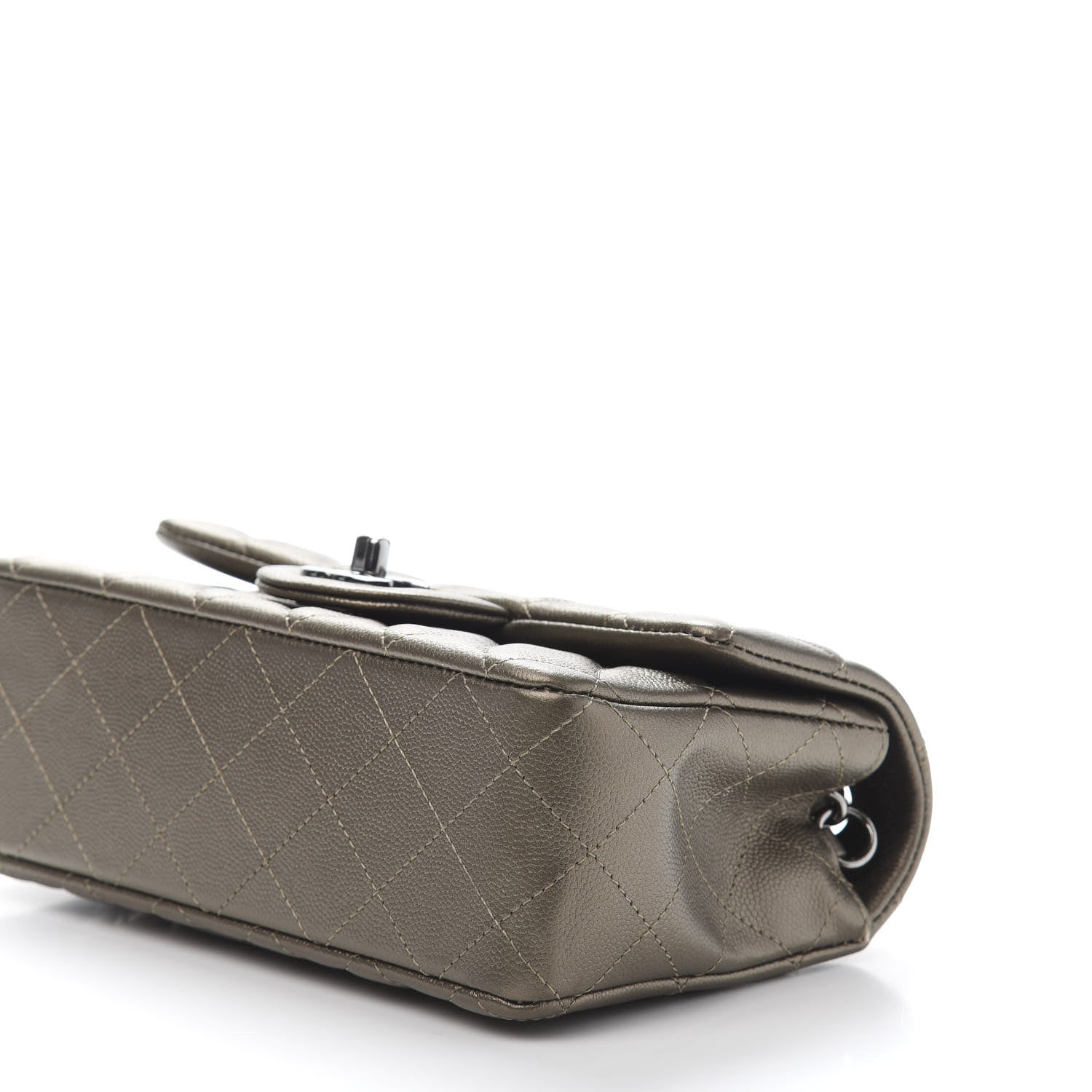 Chanel Iridescent Caviar Quilted Mini Rectangular Flap Bronze 9 of 11