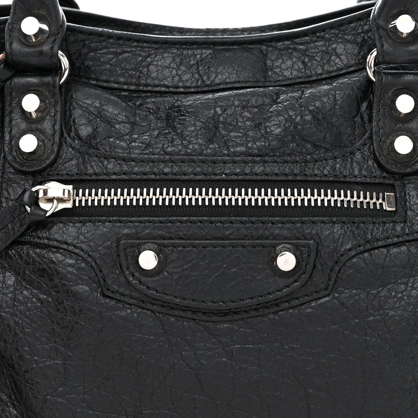 Agneau Classic Silver Hardware S City Black