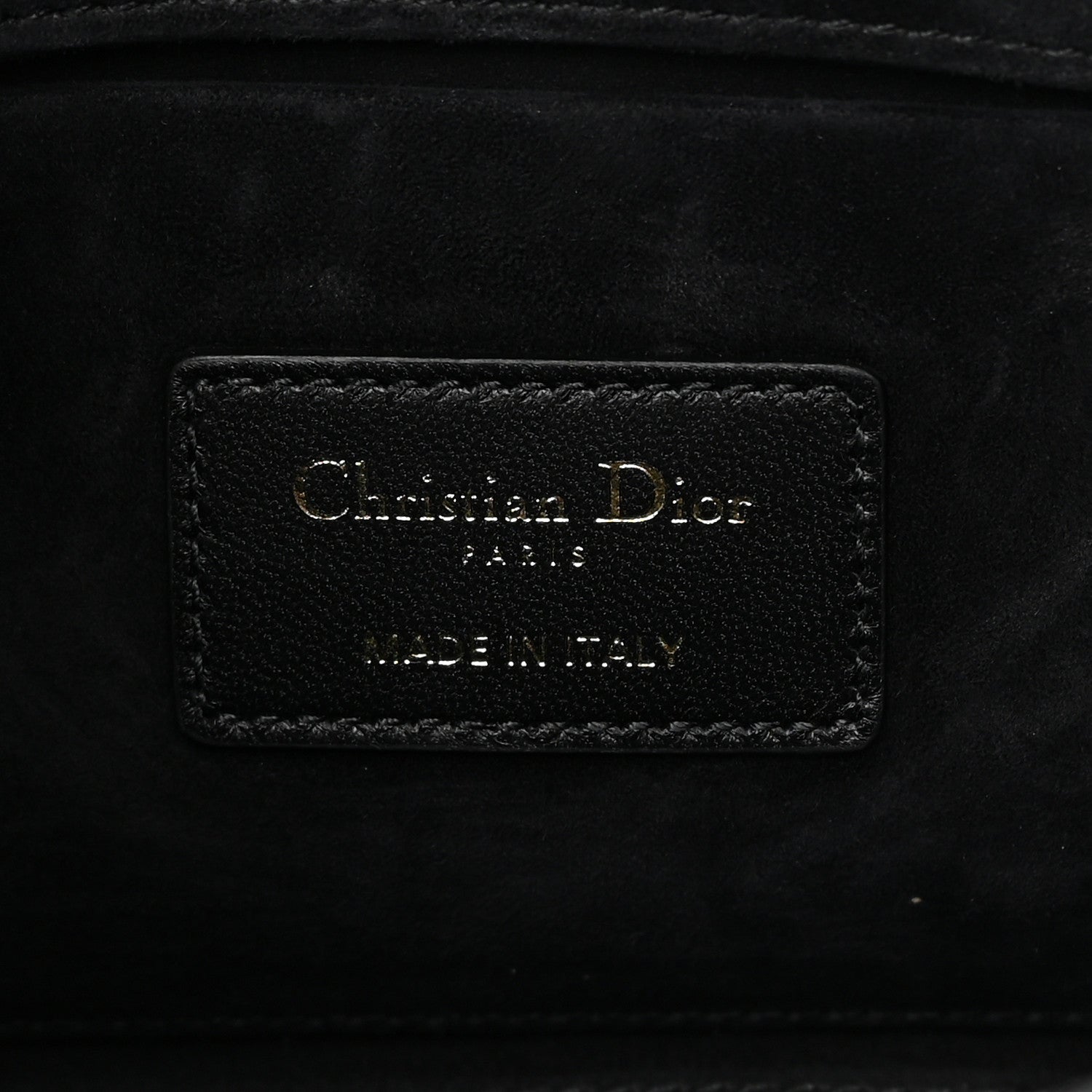 Christian Dior Lambskin Cannage Lady D-Joy Black 6 of 14