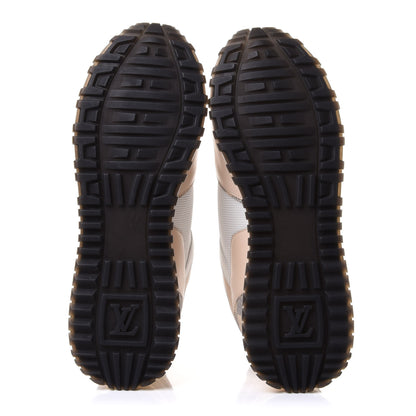 Louis Vuitton Calfskin Damier Azur Run Away Sneakers 38 White 6 of 11