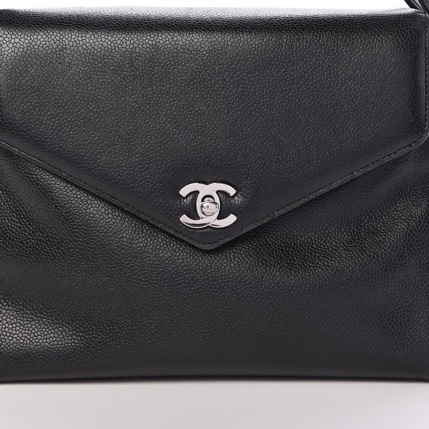 Chanel Caviar Flap Shoulder Bag Black 9 of 17