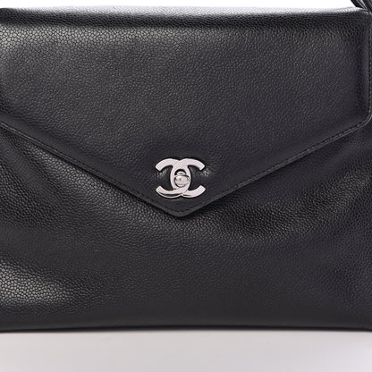 Chanel Caviar Flap Shoulder Bag Black 9 of 17