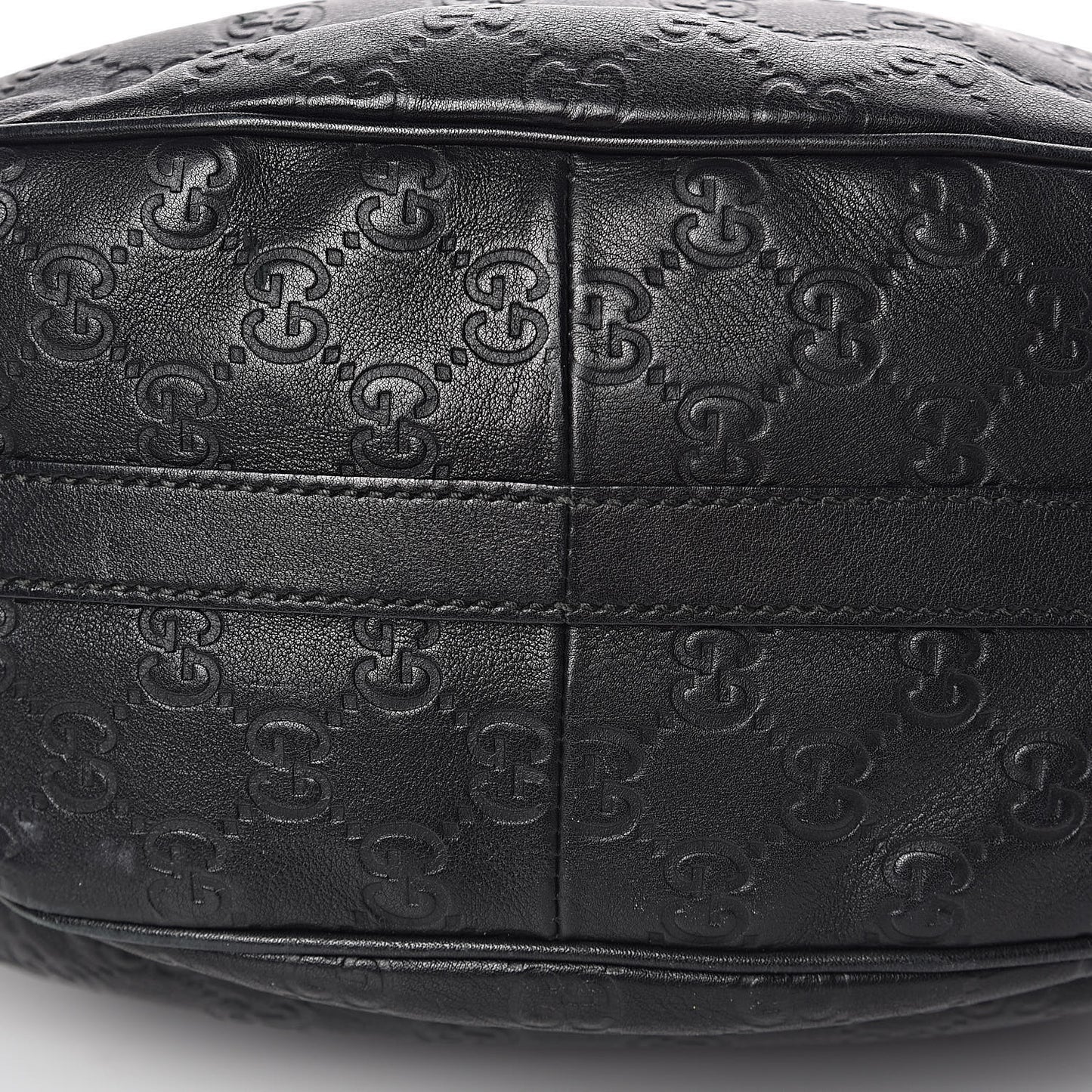 Guccissima Medium GG Twins Hobo Black