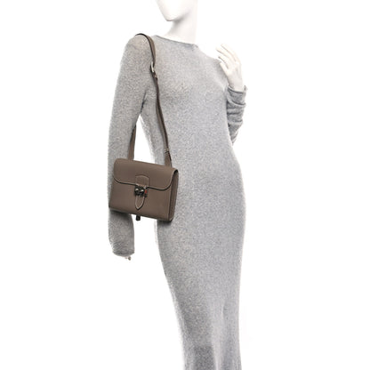 Hermes Togo Sac A Depeches 21 Messenger Bag Etoupe 2 of 11
