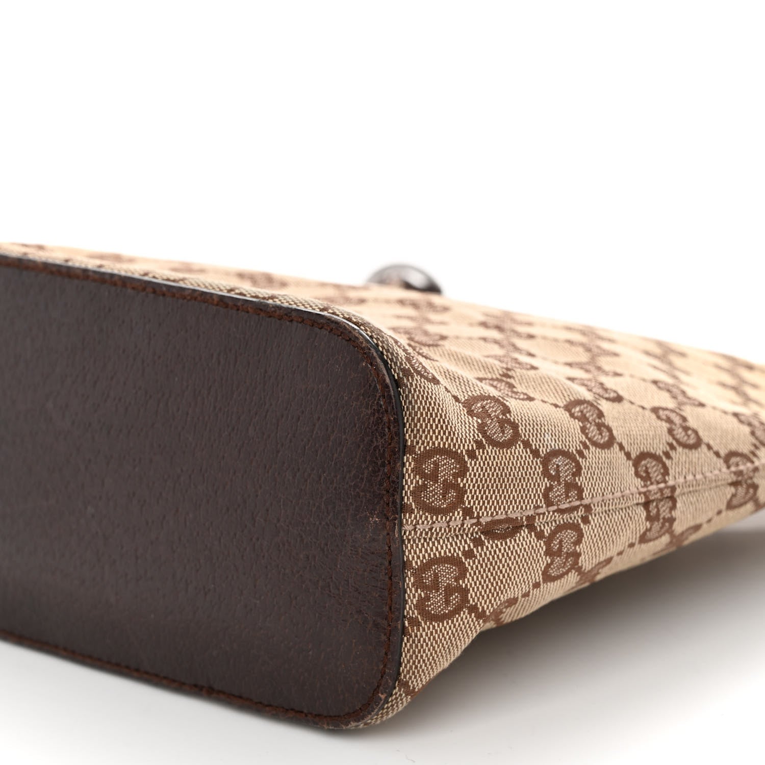 Gucci Monogram Shoulder Bag Dark Brown 9 of 12