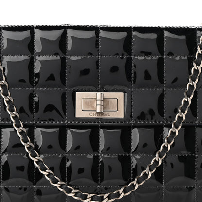 Chanel Patent Chocolate Bar Reissue Single Flap Black 7 of 9