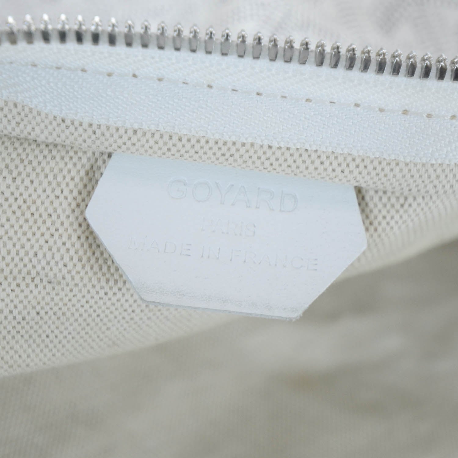 Goyard Goyardine Fidji Zip Hobo White 12 of 14