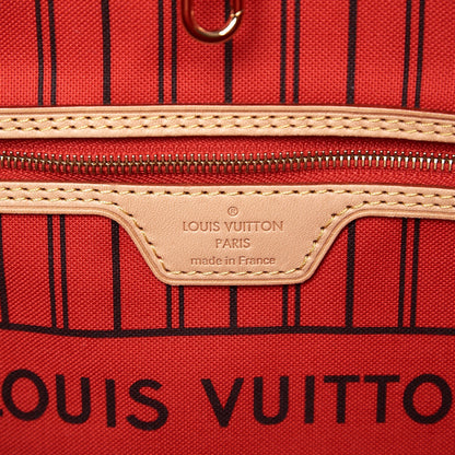 Louis Vuitton Monogram Jungle Dots Neo Neverfull MM Coquelicot Denim 6 of 9