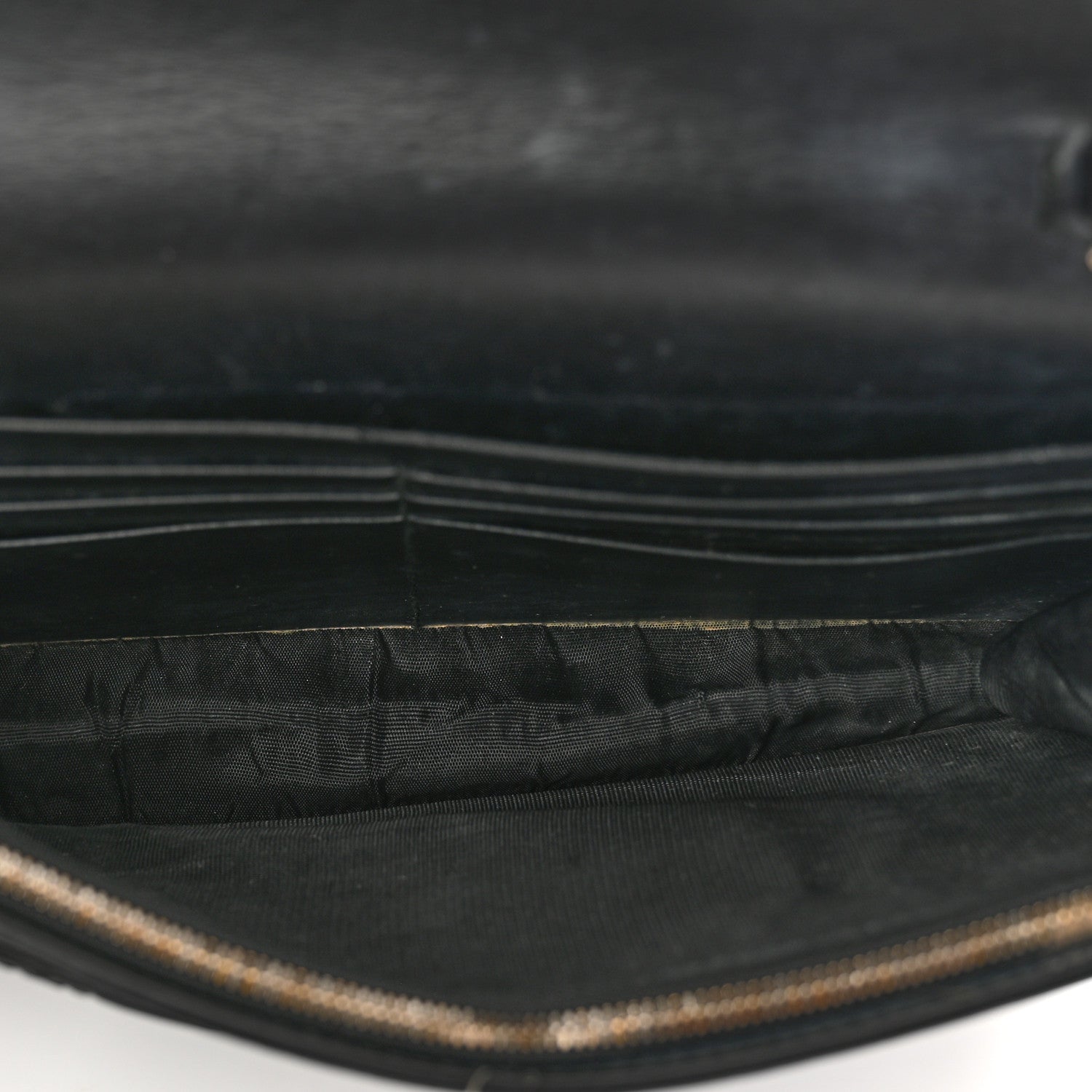 Gucci Guccissima Signature Bowy Chain Wallet Black 5 of 16