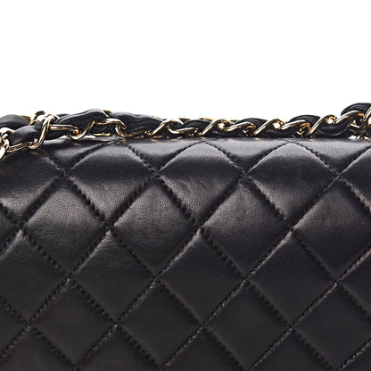 Chanel Lambskin Quilted Medium Double Flap Black 8 of 16