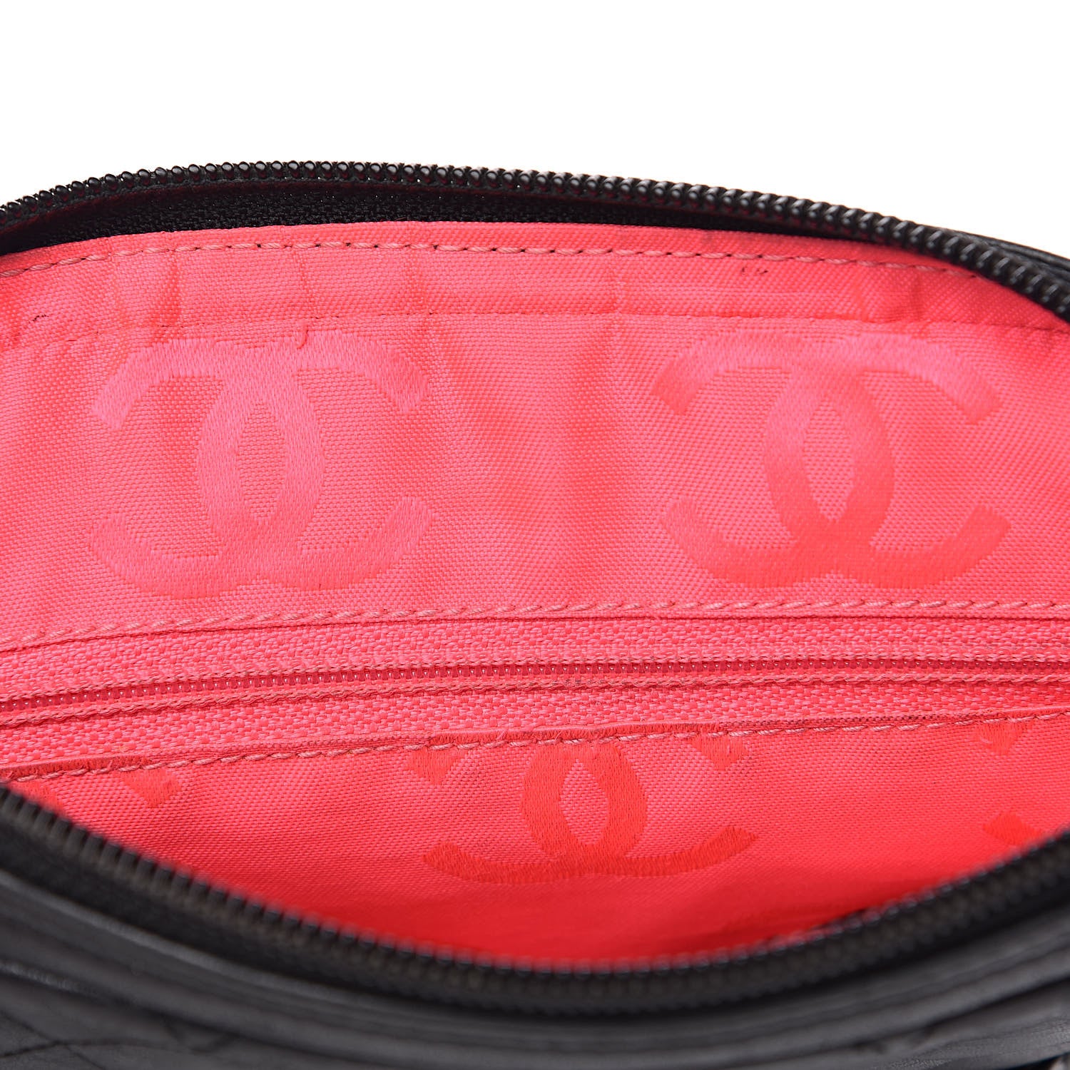 Chanel Calfskin Quilted Medium Cambon Messenger Black White 11 of 12