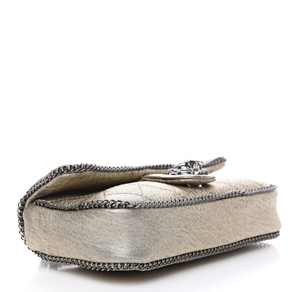 Chanel Distressed Lambskin Medium Leo Lion Flap Metallic 3 of 11