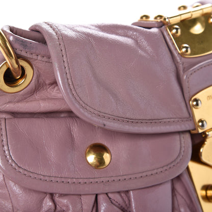 Miu Miu Nappa Matelasse Coffer Hobo Mughetto 16 of 17