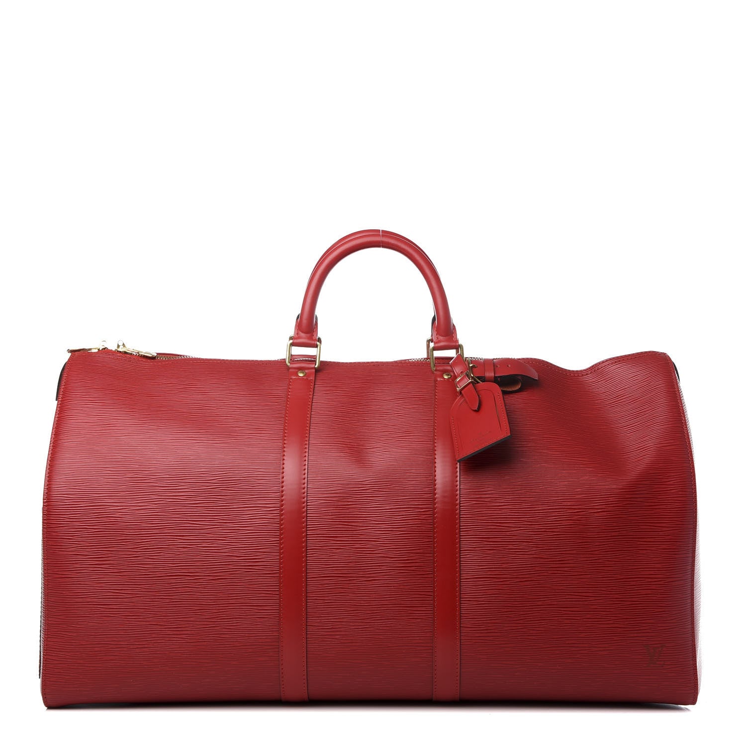 Louis Vuitton Epi Keepall 55 Castillan Red 1 of 11