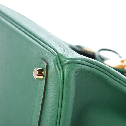 Hermes Epsom Birkin 30 Vert Vertigo 31 of 32