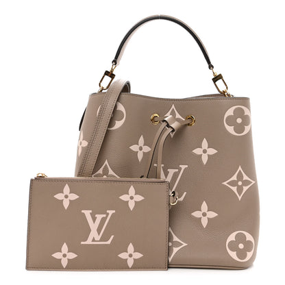 Louis Vuitton Empreinte Monogram Giant Neonoe MM Tourterelle Creme 1 of 10
