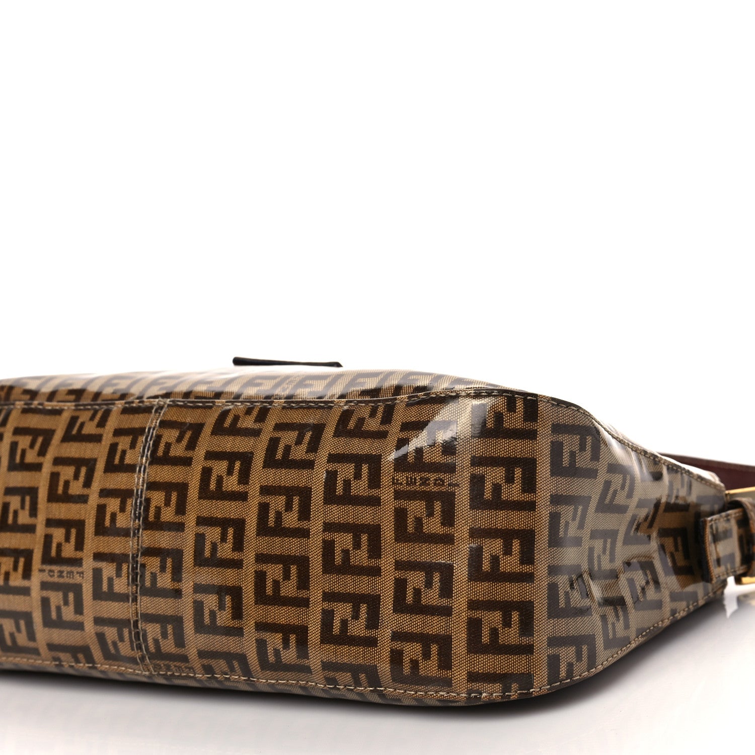 Fendi Vinyl Zucchino Baguette Tobacco 7 of 9