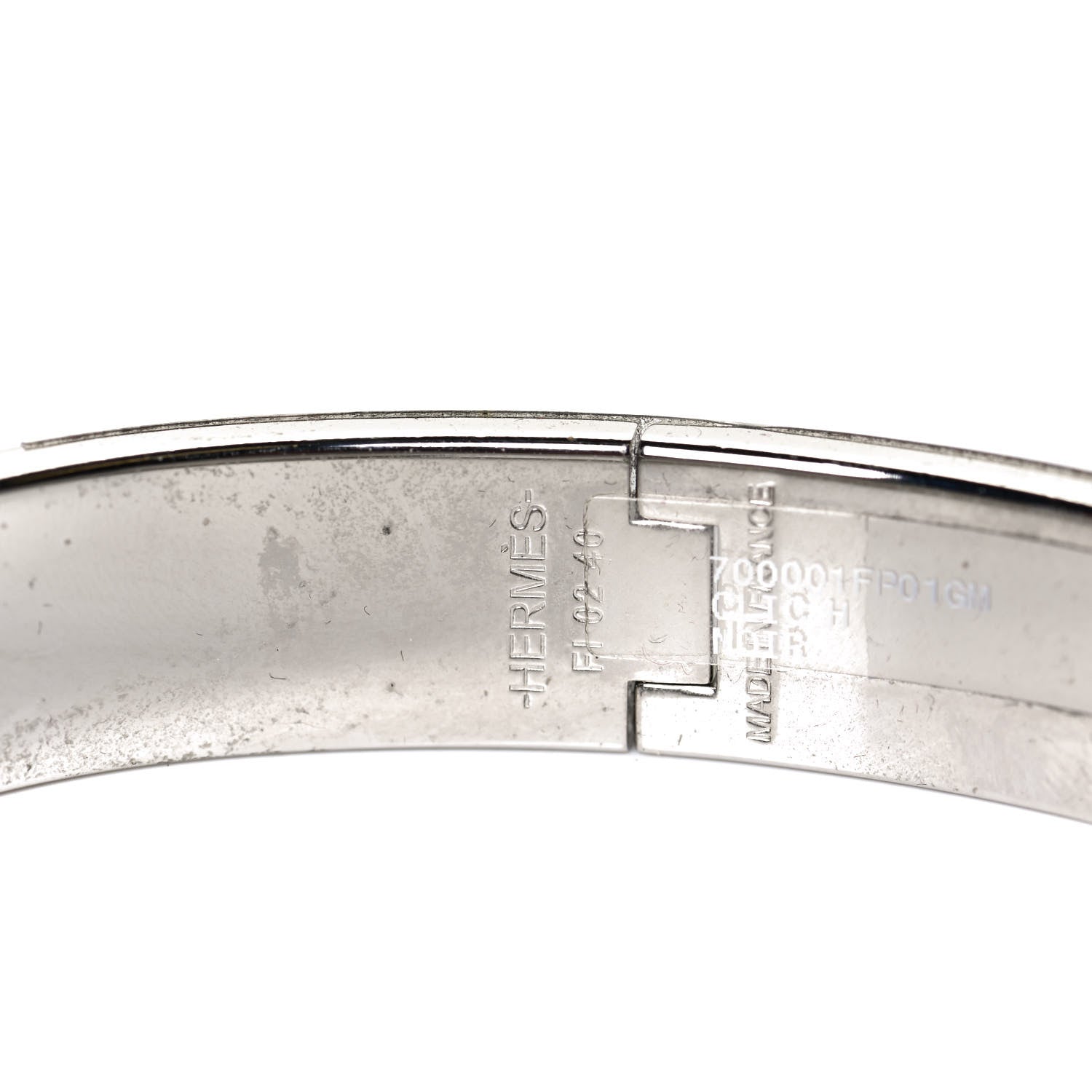 Hermes Enamel Narrow Clic Clac H Bracelet GM Black 3 of 5