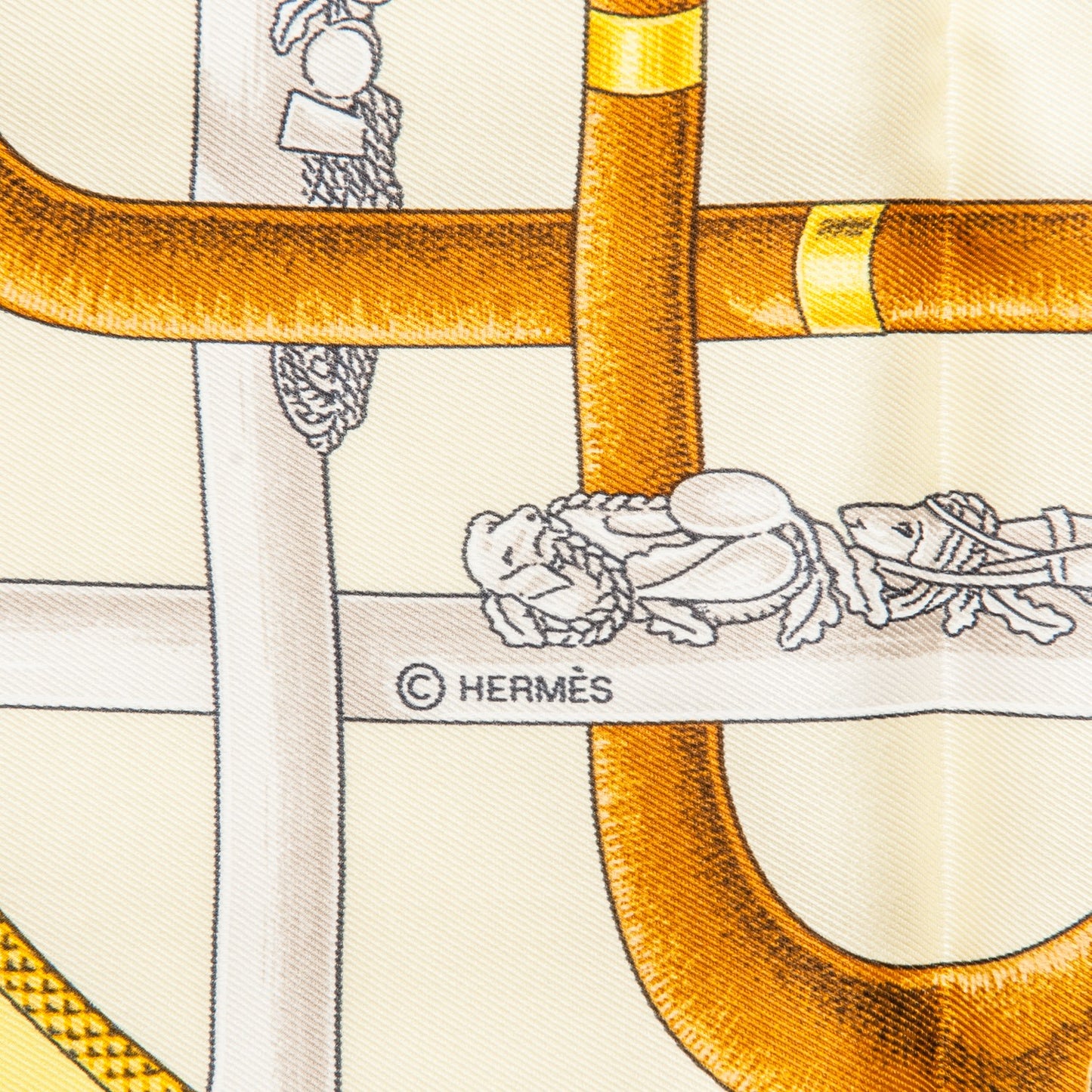 Silk Cannes Et Pommeaux Scarf 70