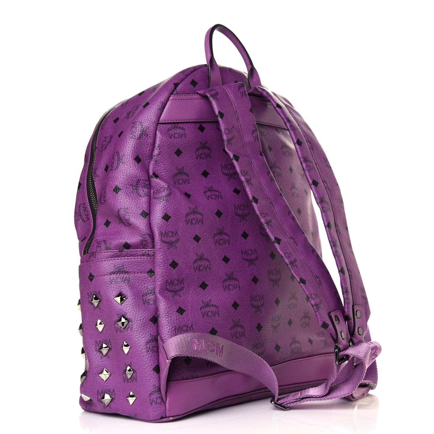 Visetos Studded Medium Stark Backpack Purple