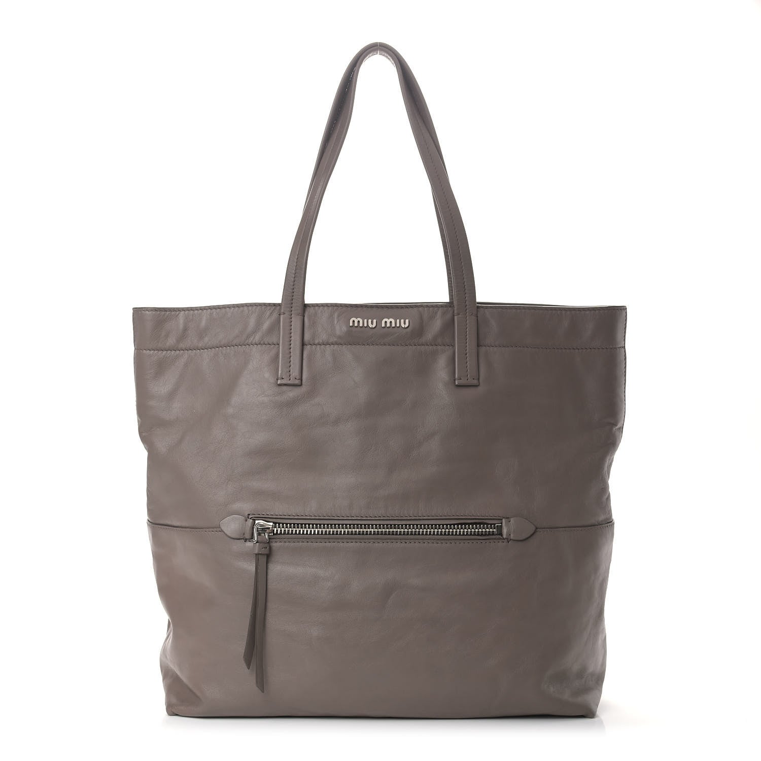 Miu Miu Vitello Soft Tote Bambu 1 of 12