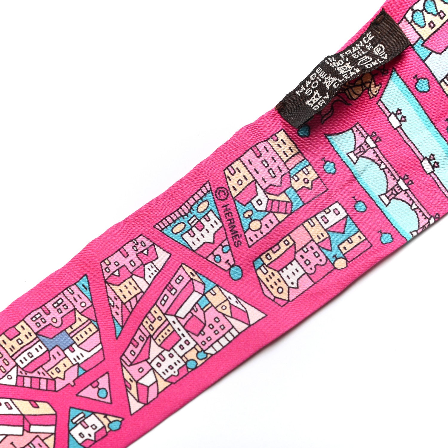 Hermes Silk Rive Droite Rive Gauche Twilly 3 of 5