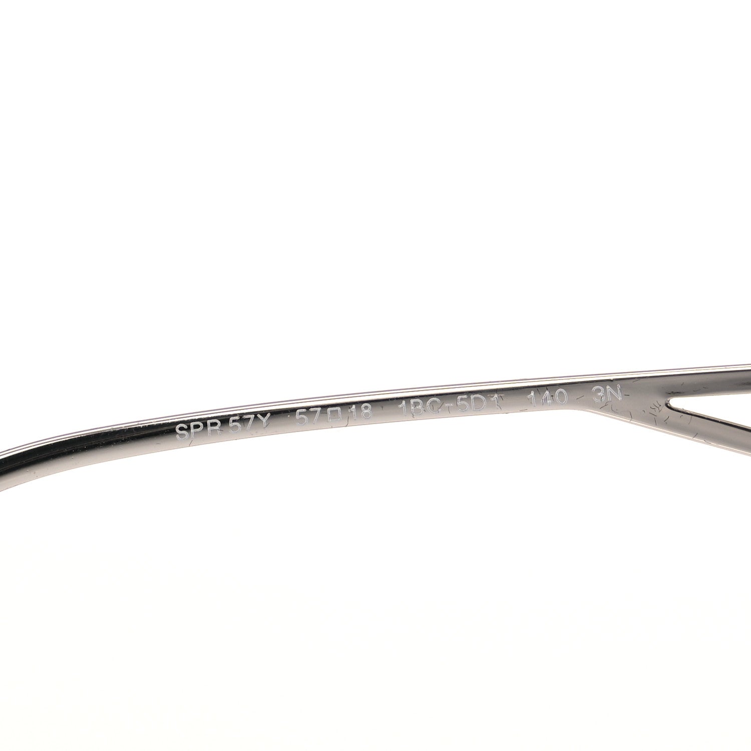 Prada Metal Symbole Triangle Logo Sunglasses SPR57Y Smoky Grey 6 of 8