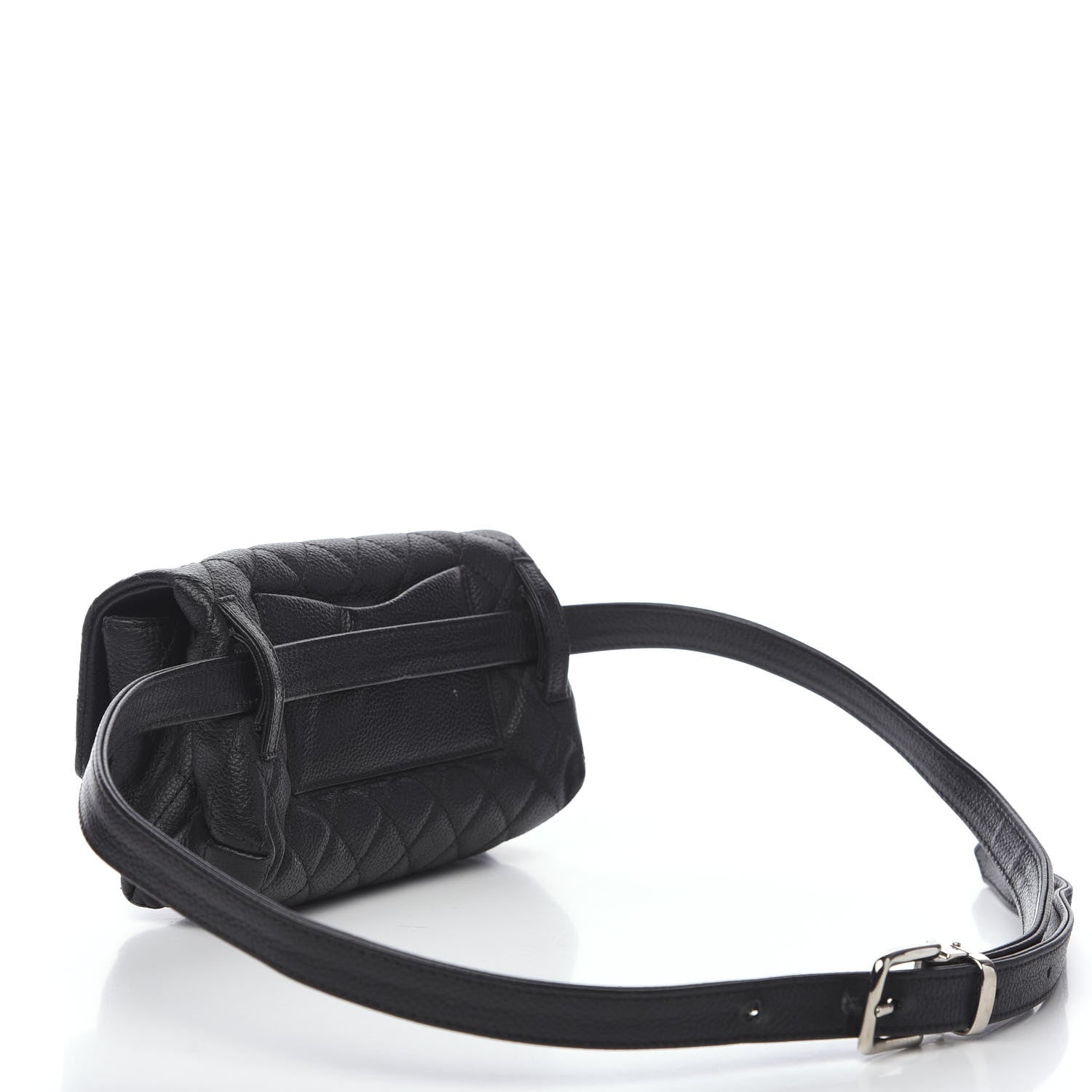 Chanel Grained Calfskin Quilted 2.55 Reissue Flap Belt Bag Clutch Black 2 of 11