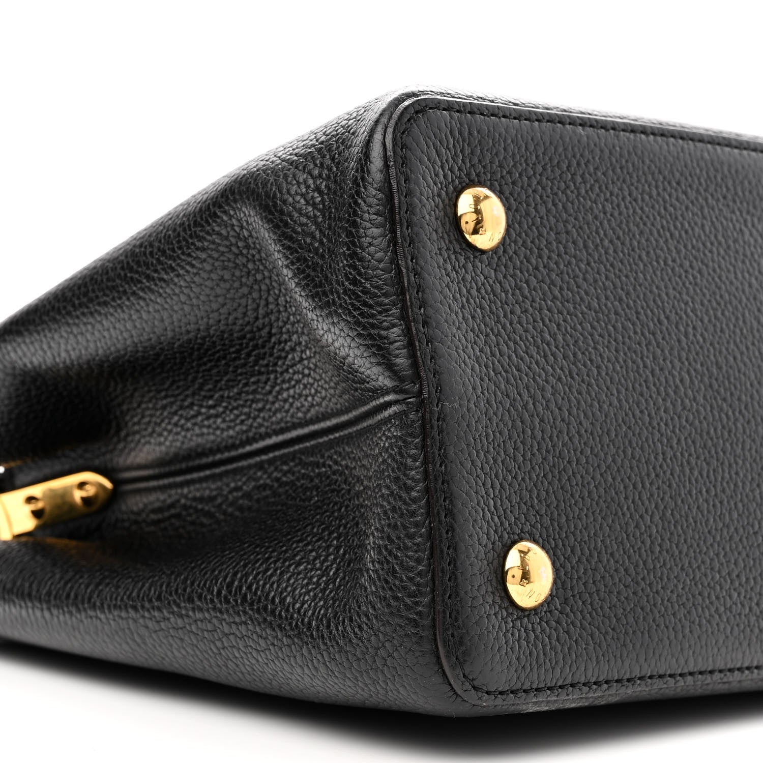 Louis Vuitton Taurillon Capucines MM Black Fuchsia 11 of 16
