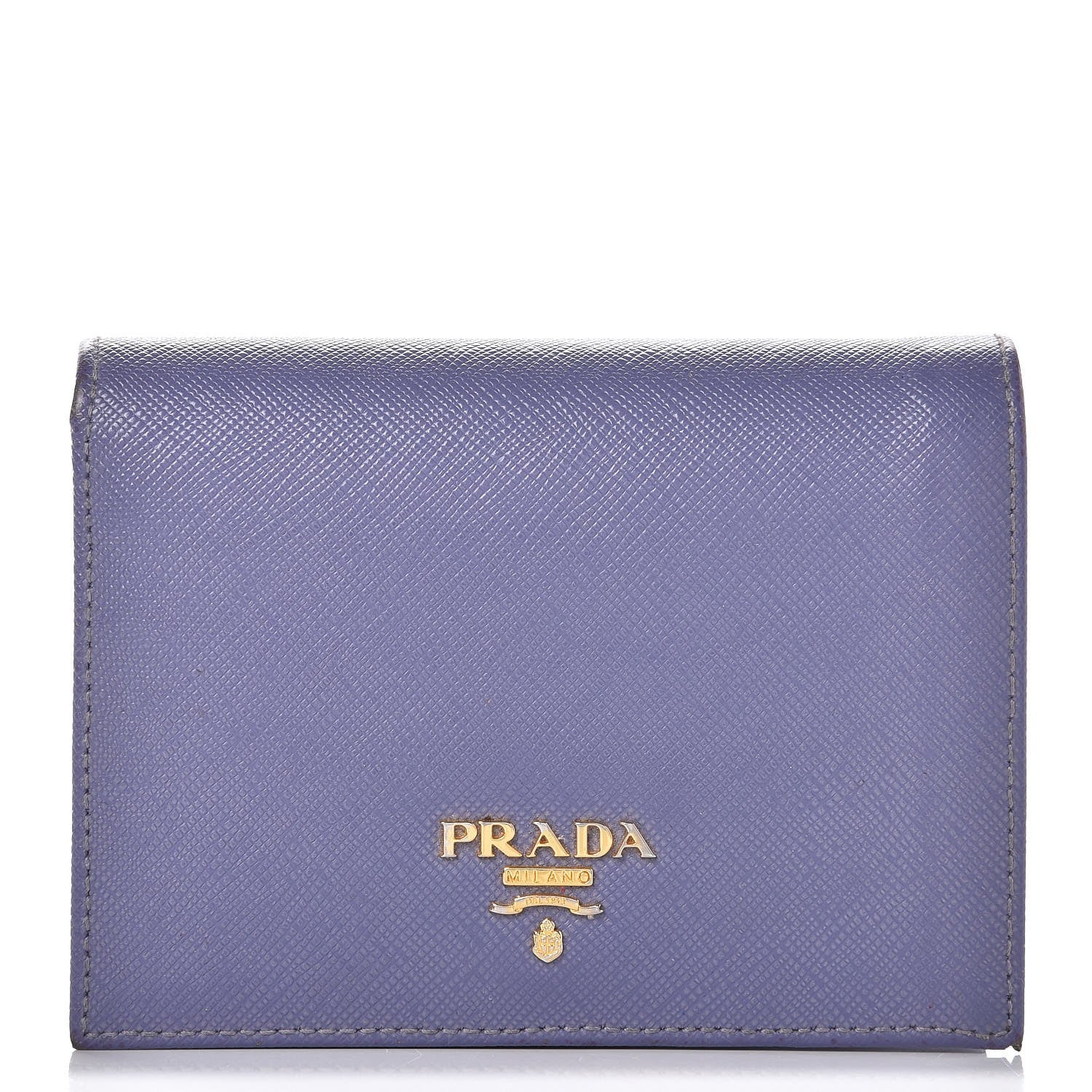Prada Saffiano Metal Compact Wallet 1 of 12