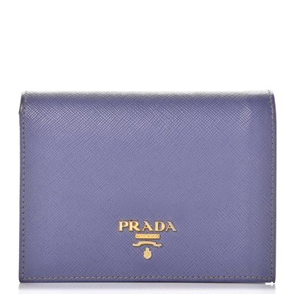 Prada Saffiano Metal Compact Wallet 1 of 12