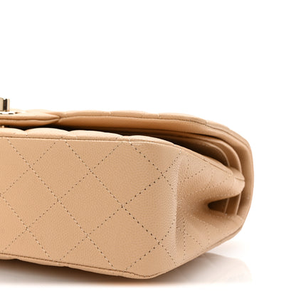 Chanel Caviar Quilted Medium Double Flap Beige 10 of 10
