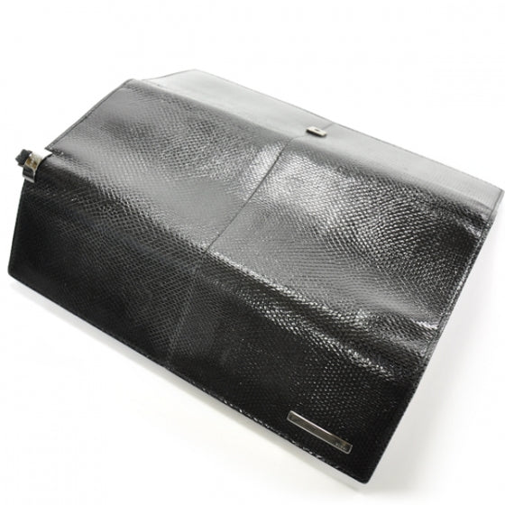 Lizard Long Clutch Wallet Black