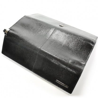 Gucci Lizard Long Clutch Wallet Black 5 of 8