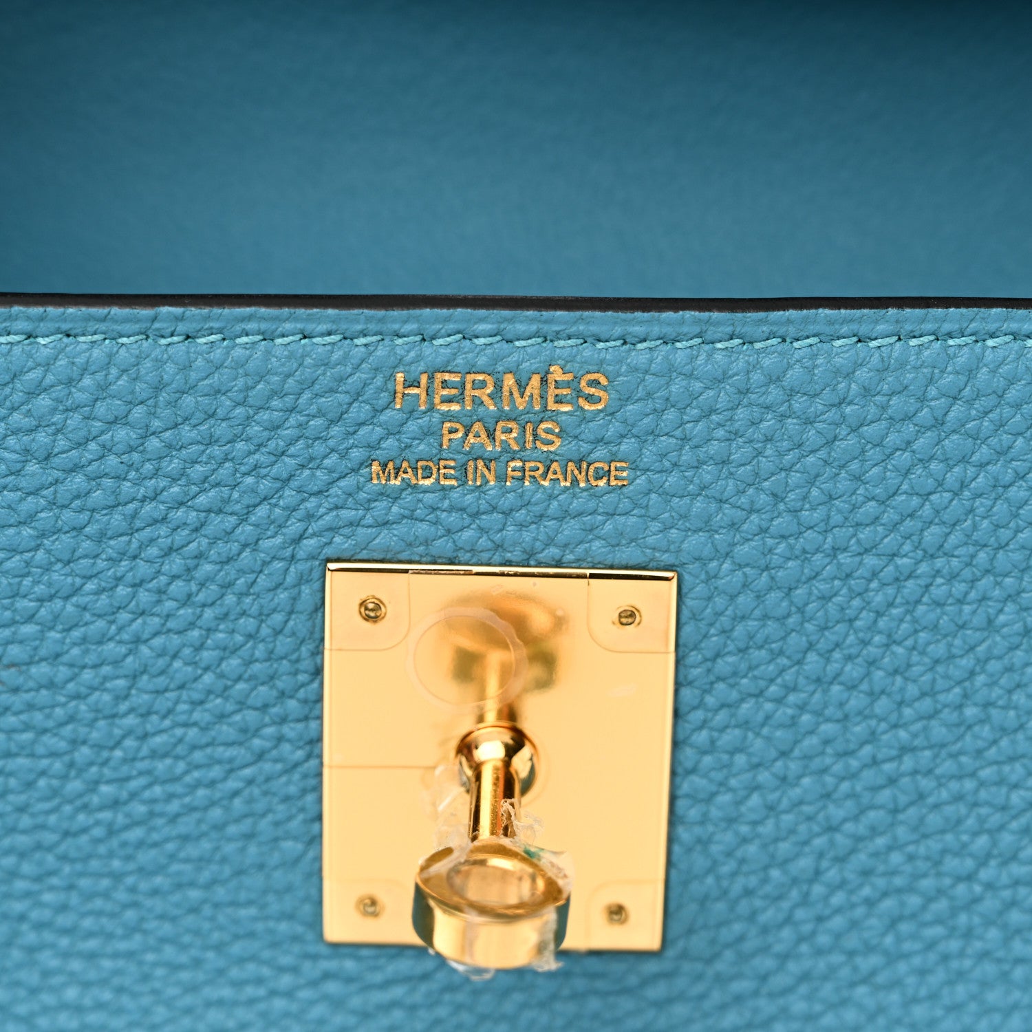 Hermes Togo Kelly Retourne 35 Turquoise 6 of 10