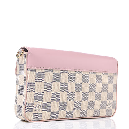 Louis Vuitton Damier Azur Calfskin Pochette Felicie Eau de Rose 2 of 6
