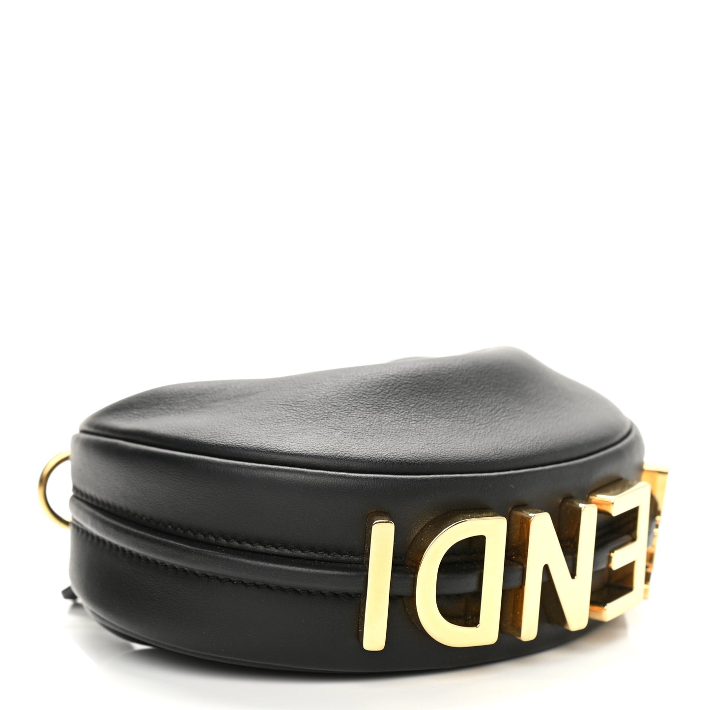 Vitello Grace Matte Nano Fendigraphy Hobo Charm Black