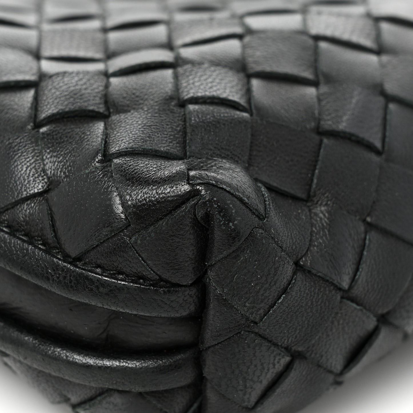 Nappa Intrecciato Nodini Bag Black
