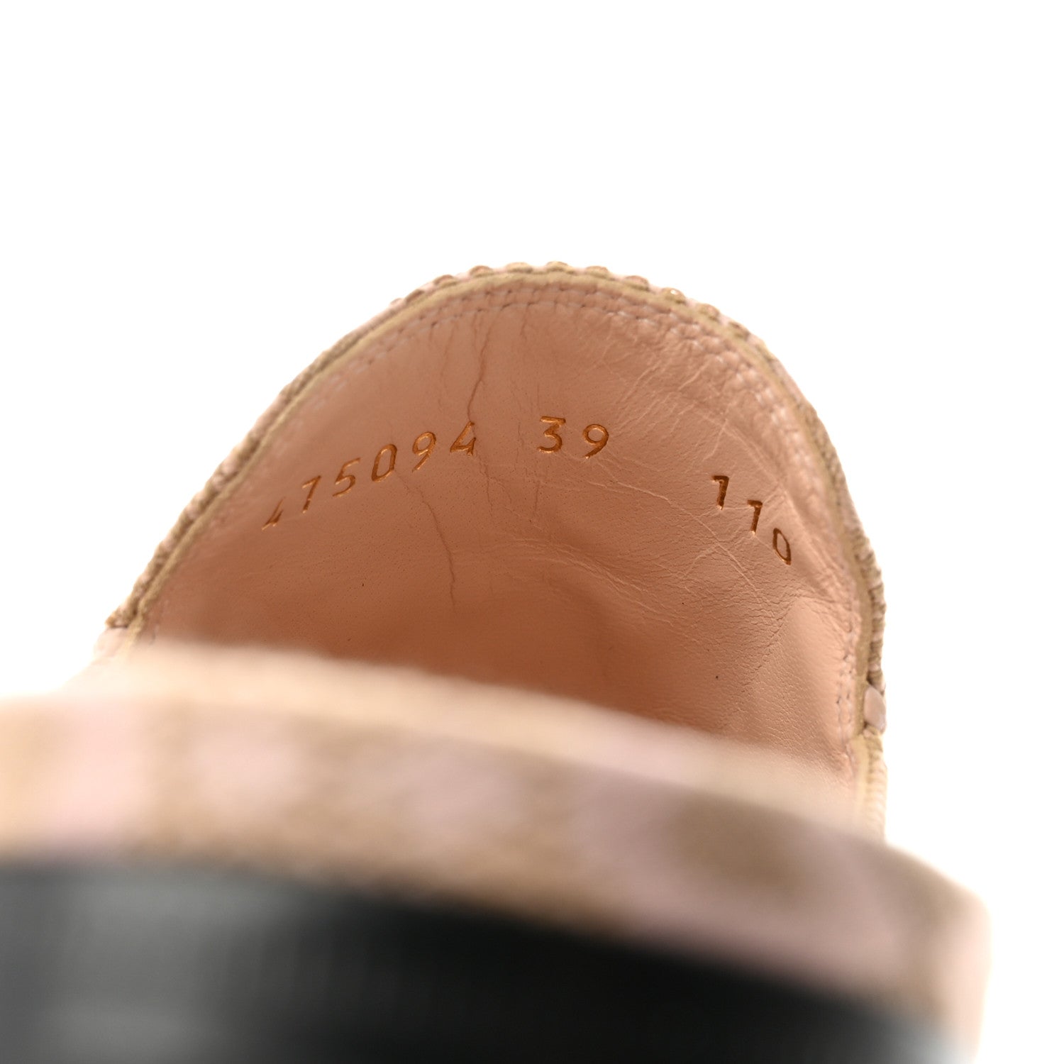 Gucci Monogram Macro GG Nappa Charlotte Womens Princetown Slippers 39 Beige Perfect Pink 7 of 10